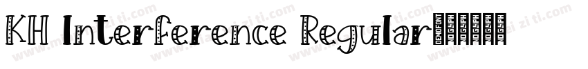 KH Interference Regular字体转换